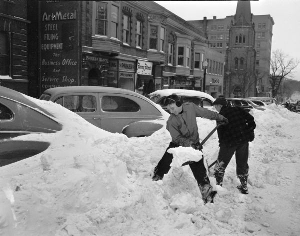 Shoveling out cars